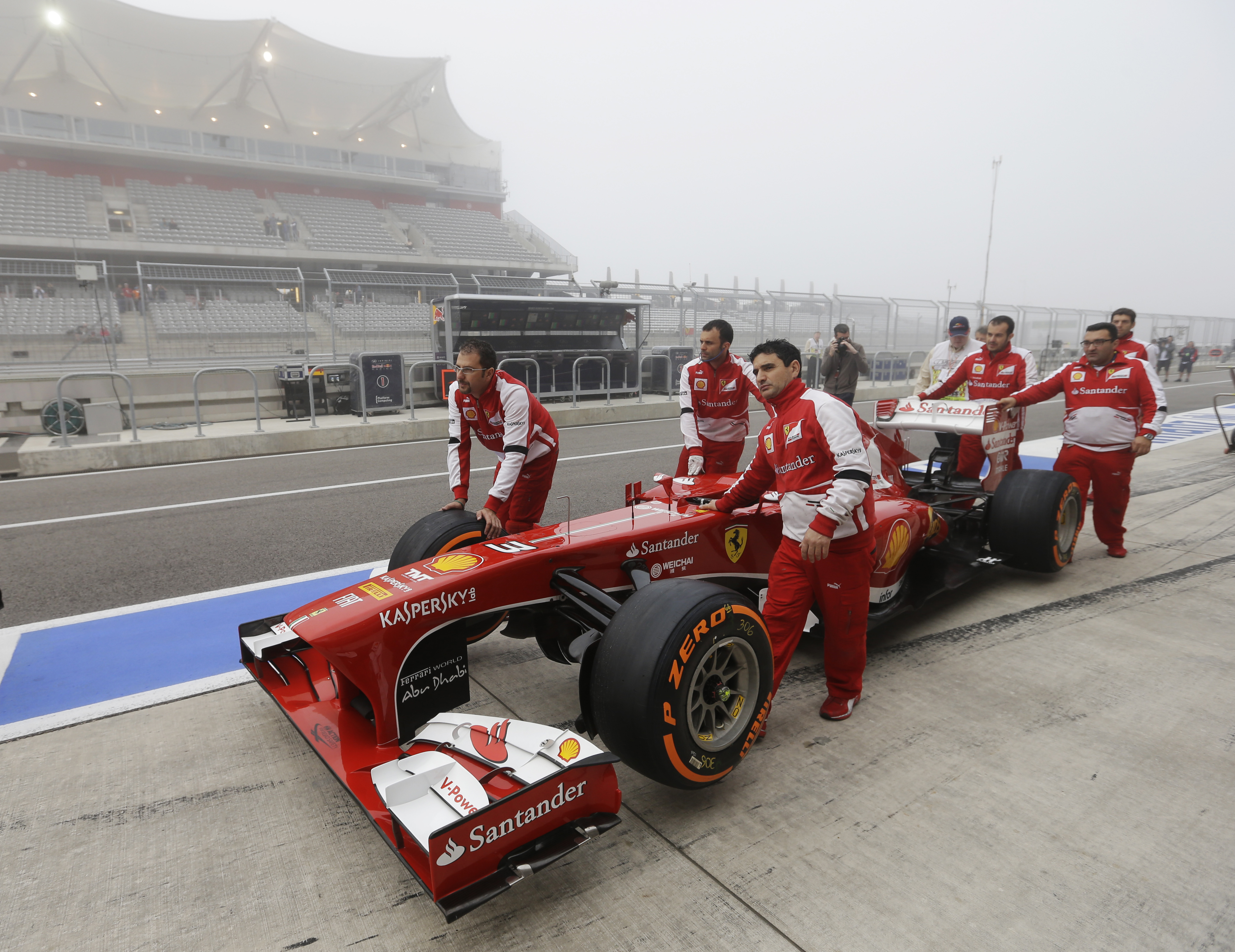 GP Αμερικής 2013: Τοπίο στην ομίχλη οι πρώτες δοκιμές, ταχύτερος ο F. Alonso
